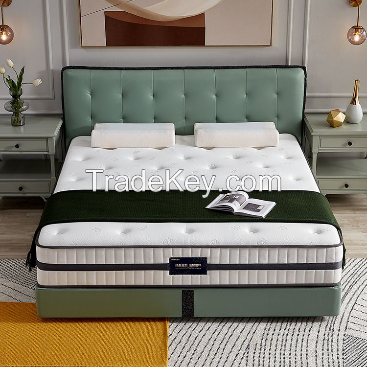 Quanu 105199 Anti-mite latex high quality mattresses zone pocket spring bed mattress