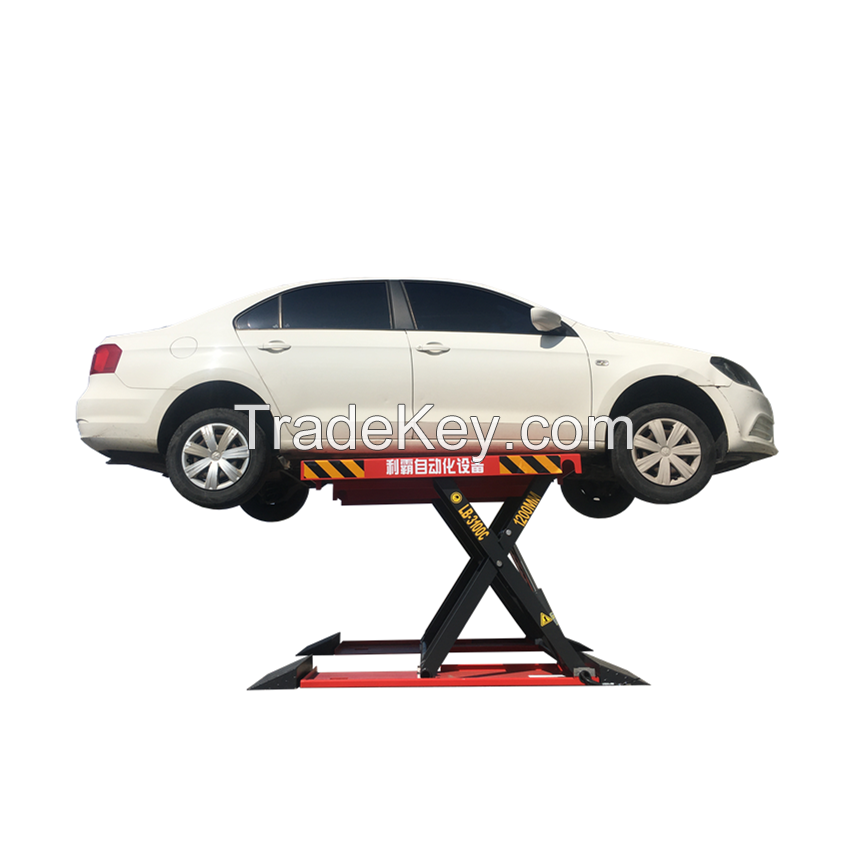 Scissor Car Lift LIBA 4000kg Cheap Auto Shop Hydraulic Garage Portable Car Lifting Machine 