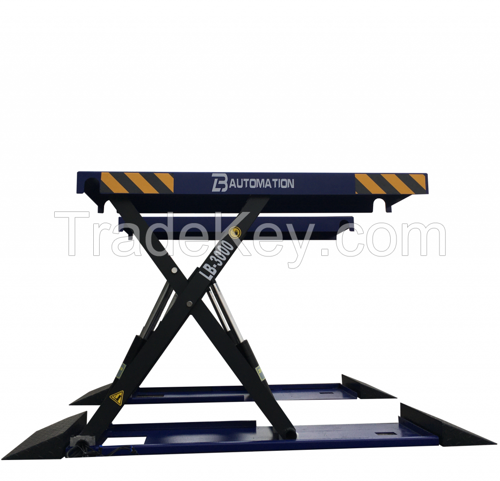 4000 kg MID Rise Scissor Auto Lift Hydraulic Electric Car Scissor Car Lift