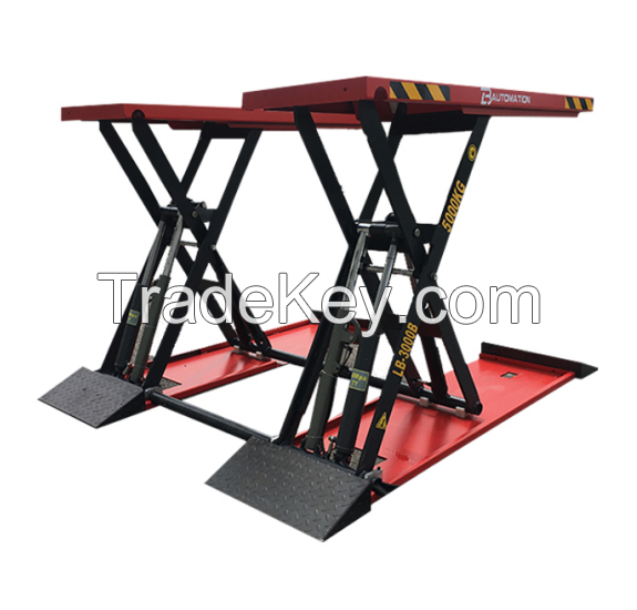 4 Tons  Mobile Vehicle Lift 4 Cylinders Scissor Car Hoist Car Elevator