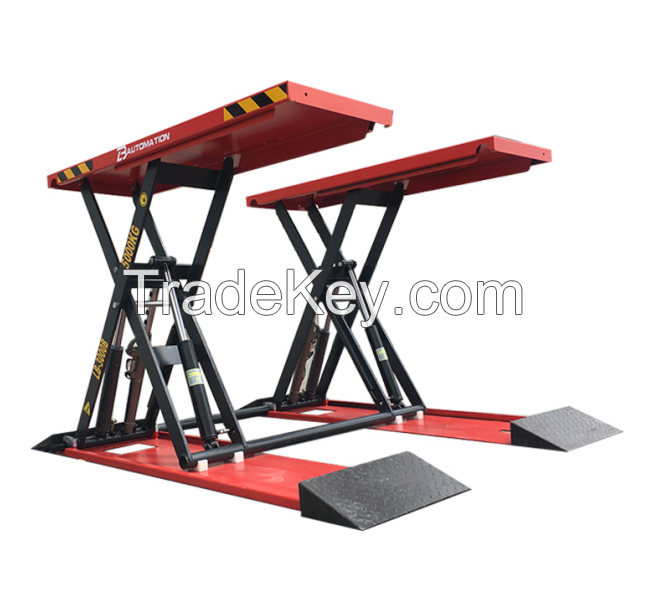 4000kg Car Elevator Opposite Cylinder Customized Scissor Lift