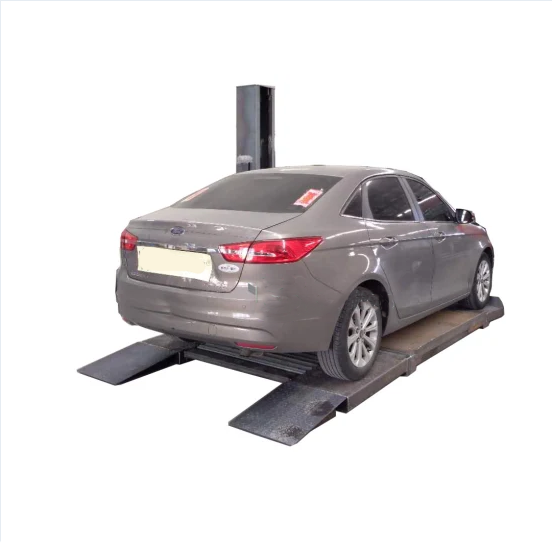 Car Lift LIBA 2t Moveable Single Post Lift with Adjustable Arm Length 8 Foot Car Lift