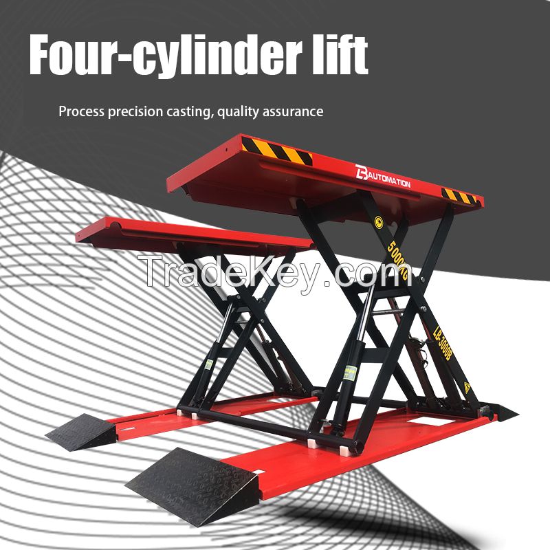 4000kg Lift Equipment Hydraulic Scissor Car Lift with CE Certification Car elevator