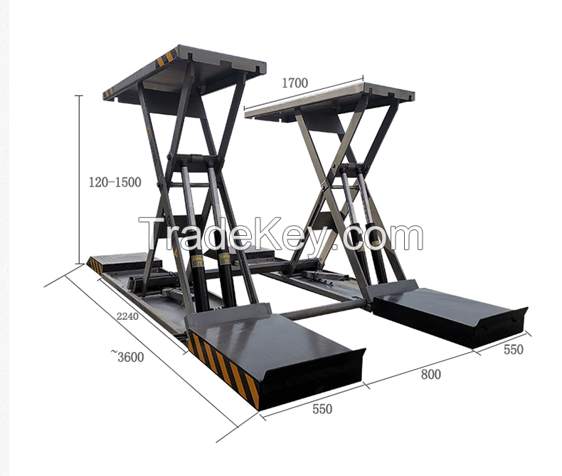 4000kg Car Lifting Machine Mobile Scissor Car Lift for Garage Workshop Tire Shop