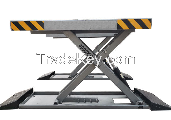 4000kg Car Scissor Lift with MID Rising for Home Garage