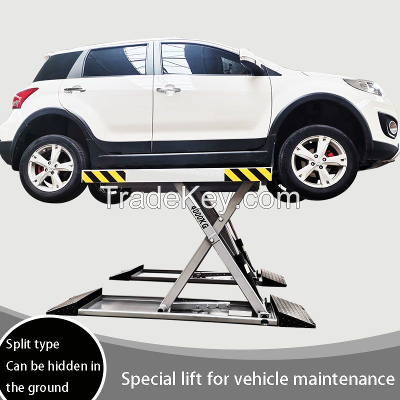 4000kg Car Scissor Lift with MID Rising for Home Garage