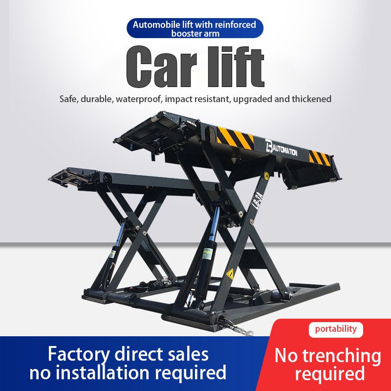 Car Lift LIBA portable car lifting machine mid rise scissor car lift with 4000KG