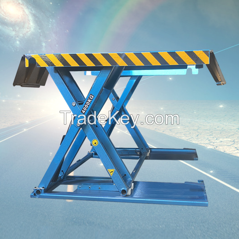 4T Best Quality Hydraulic Scissor Car Lifter  with Customized  Color