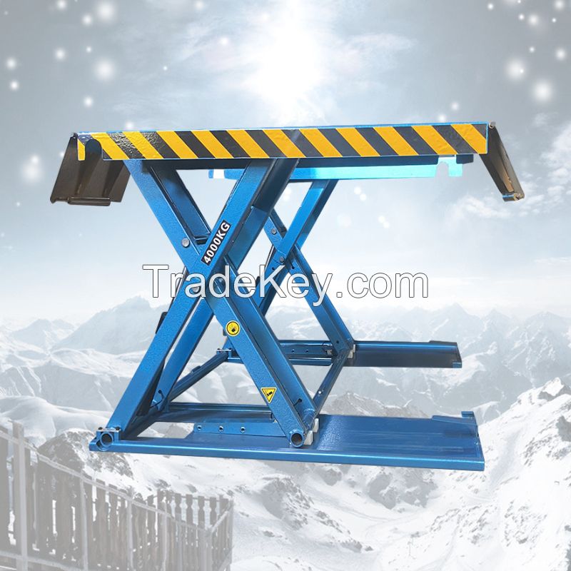 4T Best Quality Hydraulic Scissor Car Lifter  with Customized  Color