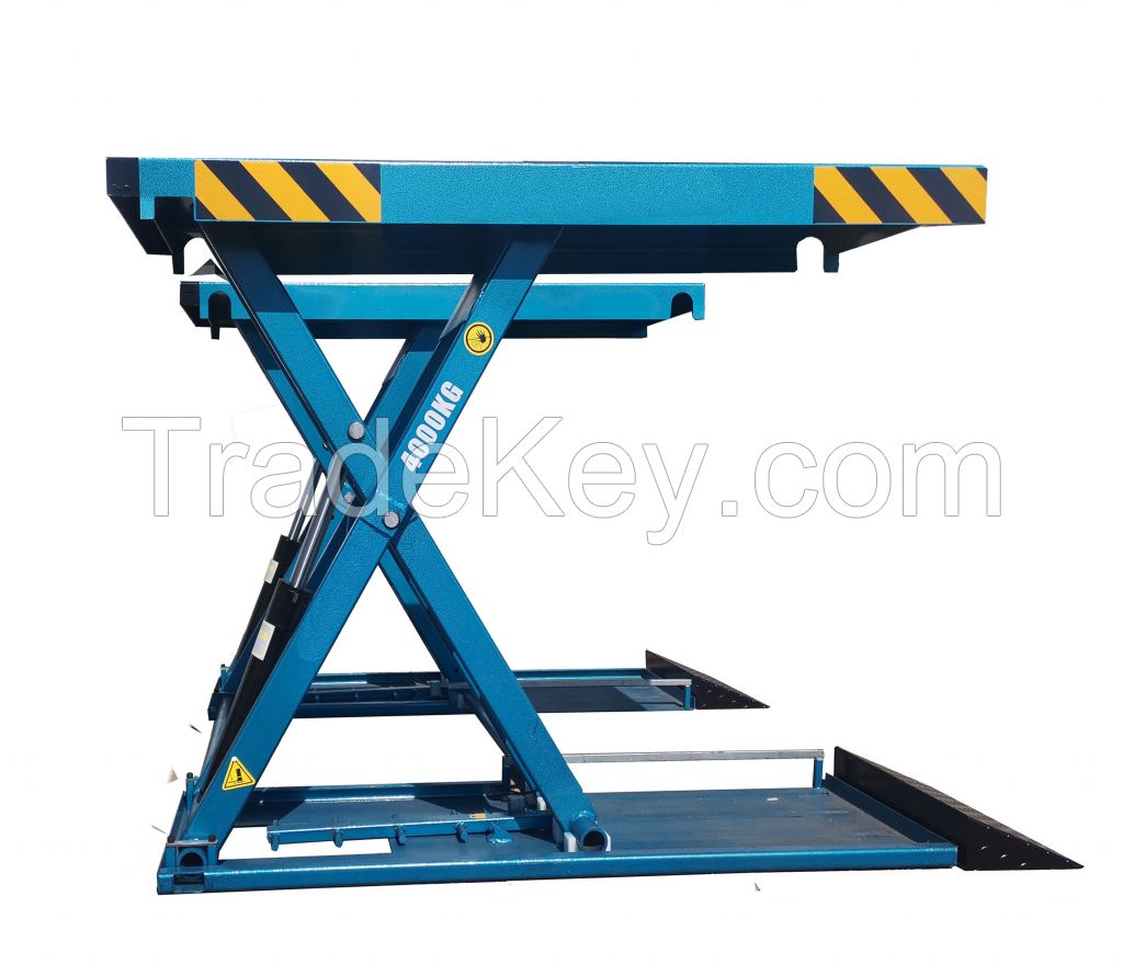 4000KG High Rise Hydraulic  Scissor Car Lift  with Ce for Vehicle Lift Equipment