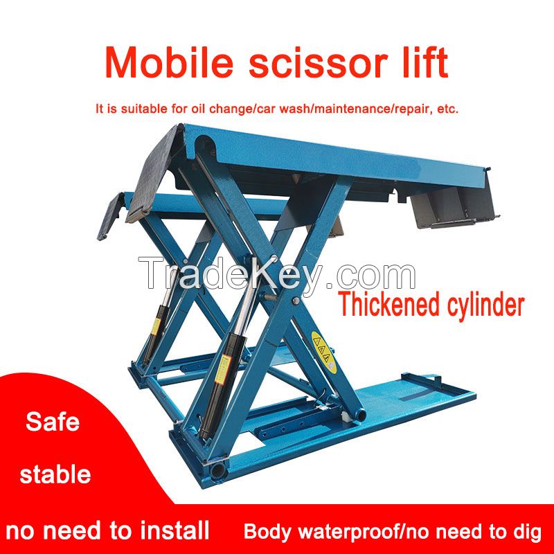 4 Ton Automotive Equipment Electric Mobile Scissor Car Lift 