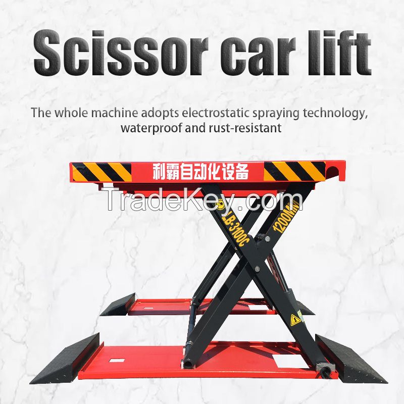 4000 KG CE Scissor Hydraulic Design Car Hoist Lift  Garage Equipment