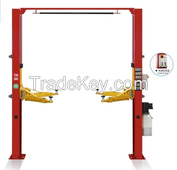 4000kg 9000lbs Two Post Clear Floor Car Lift Price for Sale