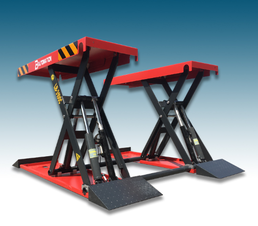 4000kg Opposite 4 Cylinders Professional Hydraulic Scissor Lift for Car/Trucks and Tires