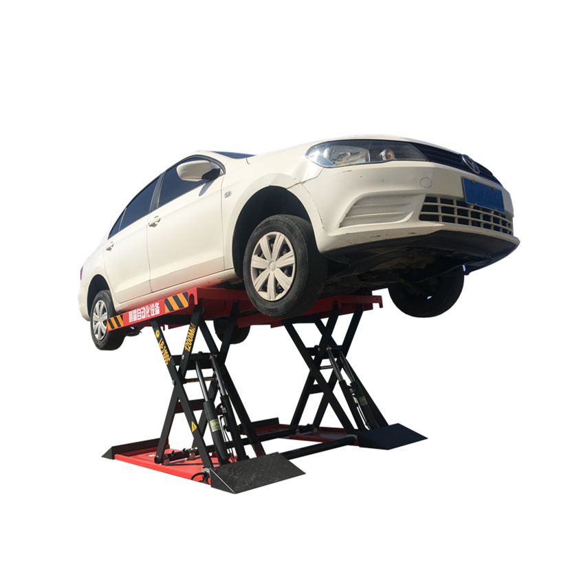 Scissor Car Lift LIBA 4000kg Hydraulic Inground Mounted mid Rise Scissor Car Lift for Garage Equipment
