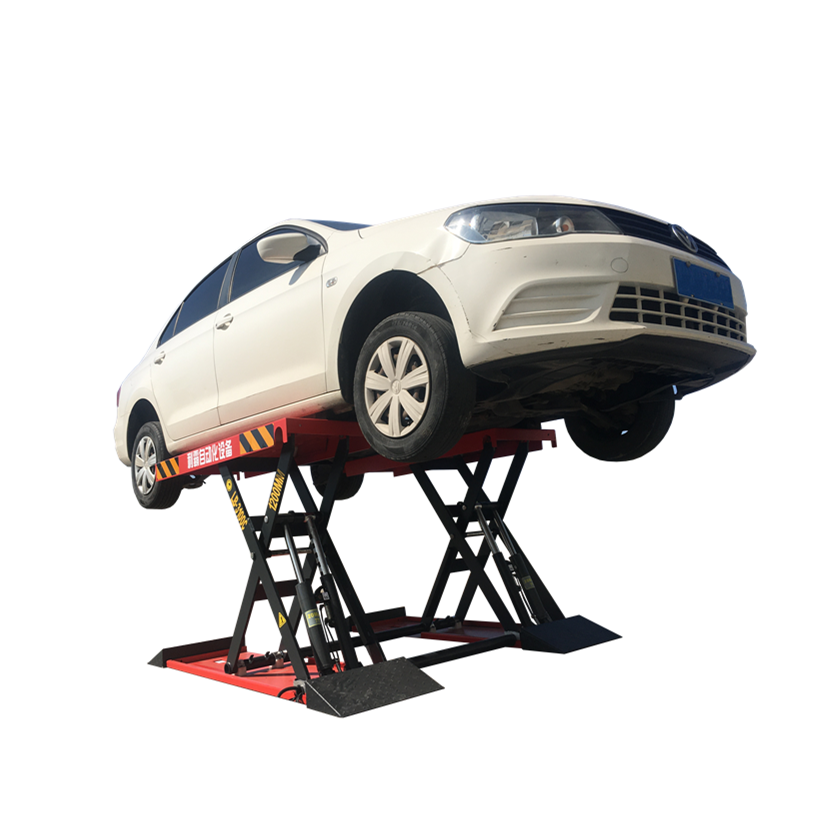 Scissor Car Lift Liba 4000kg Hydraulic Inground Mounted Mid Rise Scissor Car Lift For Garage Equipment