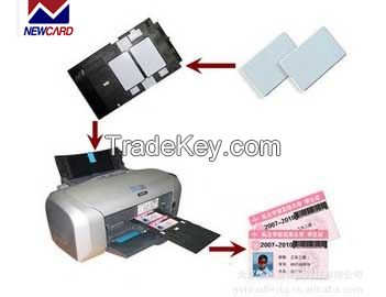 Newcard PVC double side printing inkjet white card thermal blank card