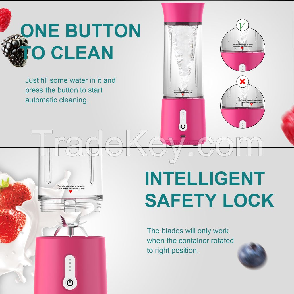 Amazon hot home use electric 6 blades 500ml electric Juice Blender