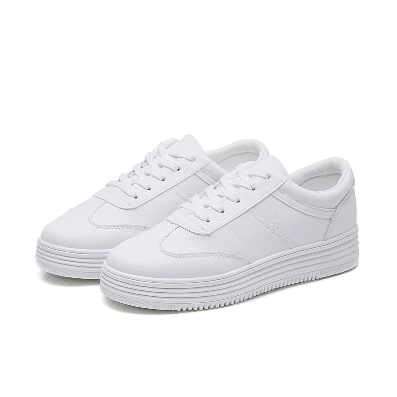 Flat Sneaker Pu Leather White