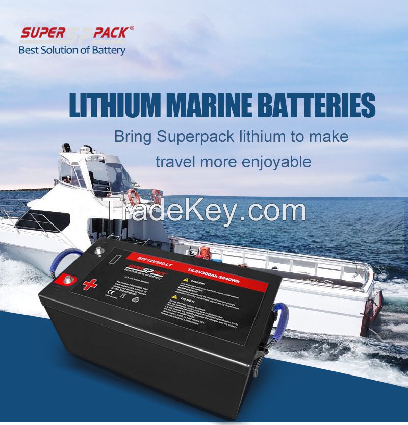 Superpack 12V300Ah Marine Lithium Batteries 