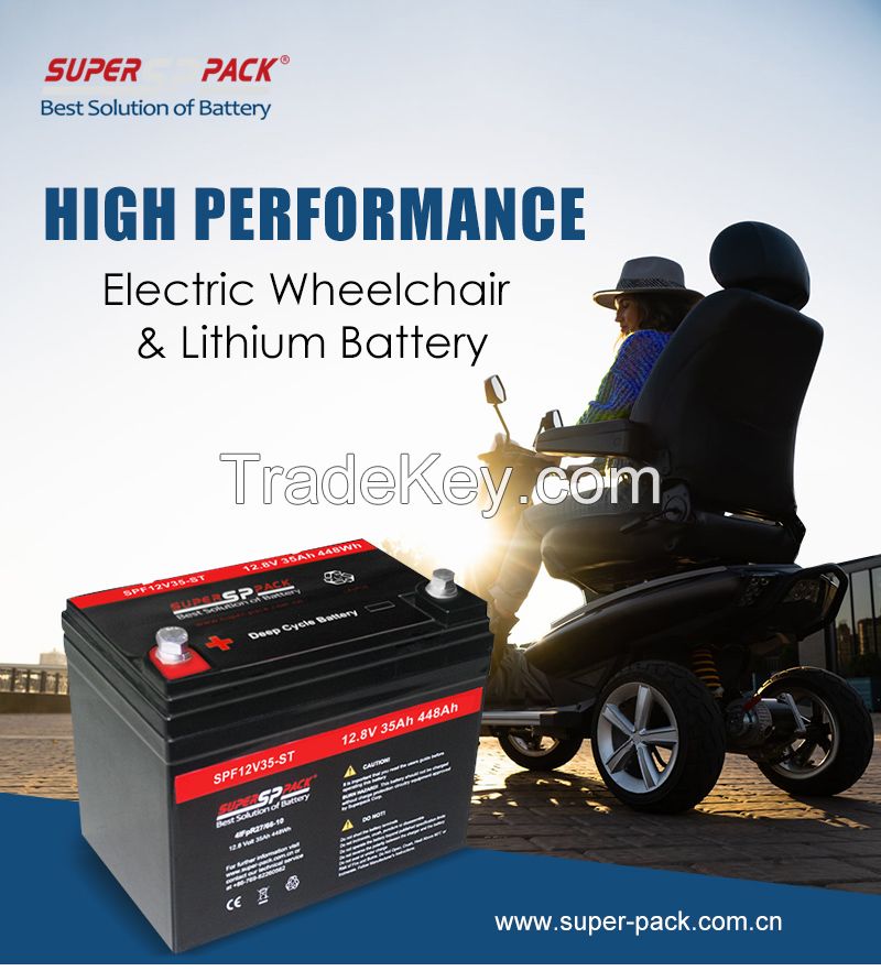 Superpack 12V 35Ah Power Wheelchair Lithium Ion Battery