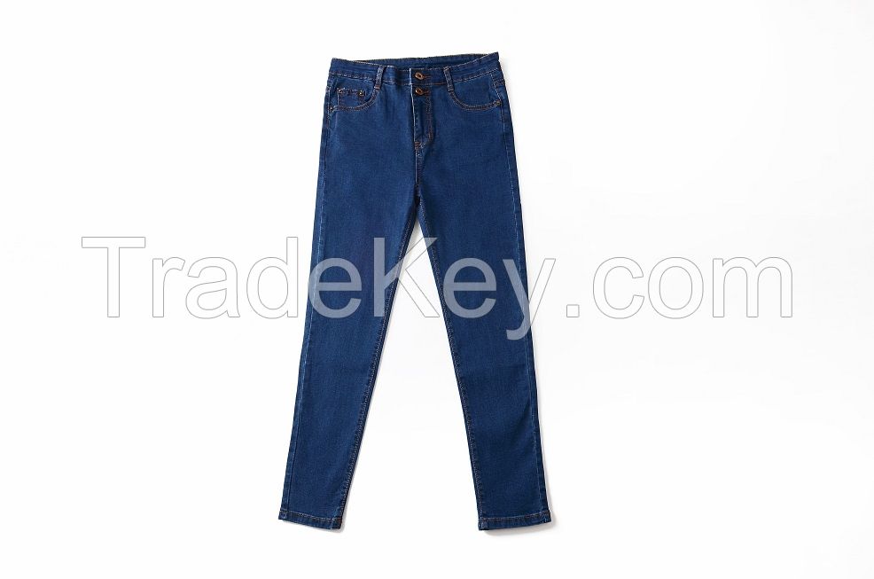 Custom european fashion jeans female denim pants women high waist skinny jeans