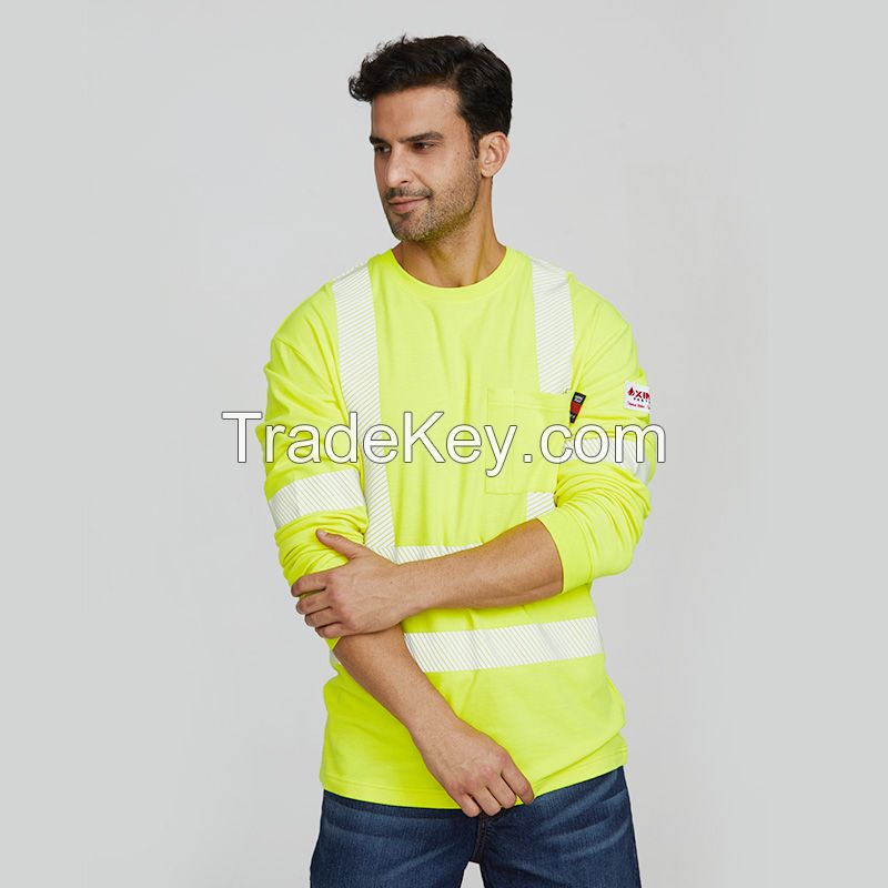 custom logo cotton construction uniform clothing hi vis work shirts