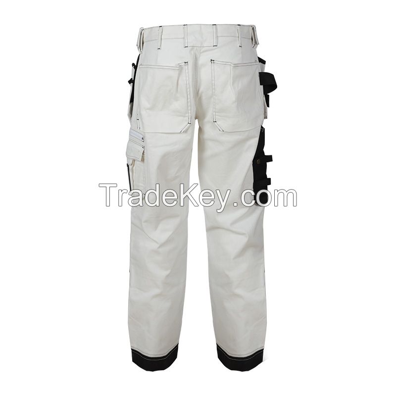 High quality men stretch cargo work pants with side pockets