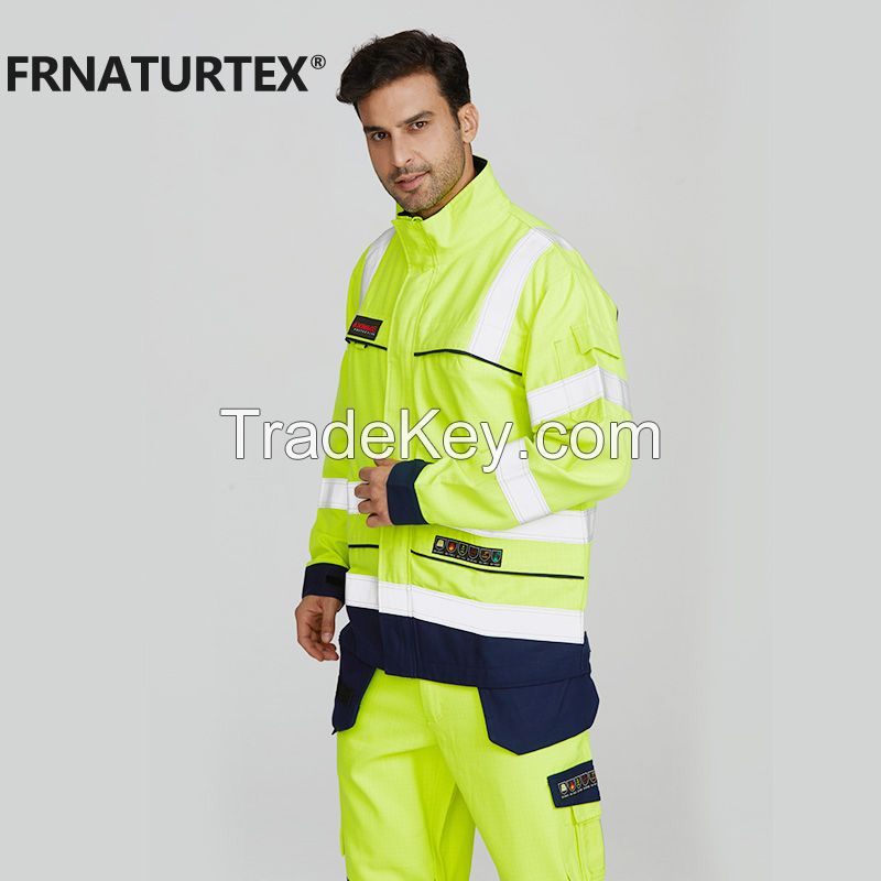 Aramid arc flash welding suits flame resistant fireproof suit for welder workwear