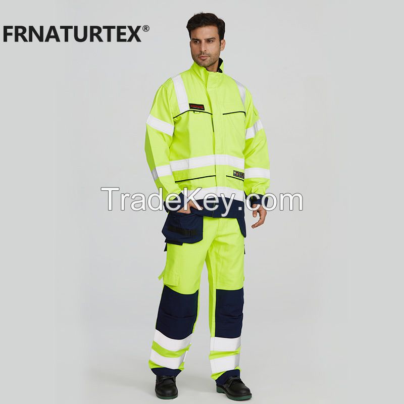 Aramid arc flash welding suits flame resistant fireproof suit for welder workwear