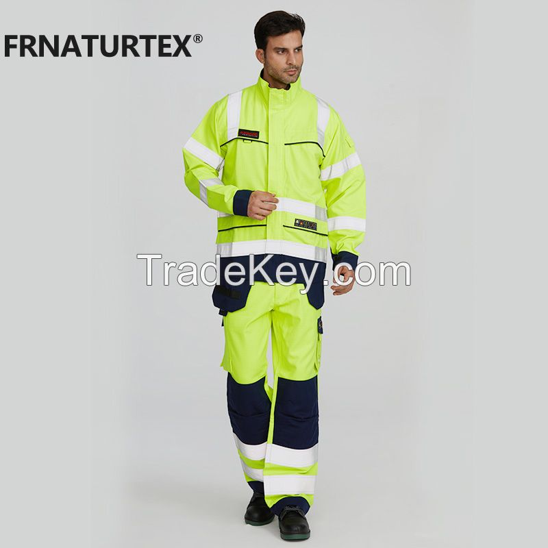 Aramid arc flash welding suits flame resistant fireproof suit for welder workwear