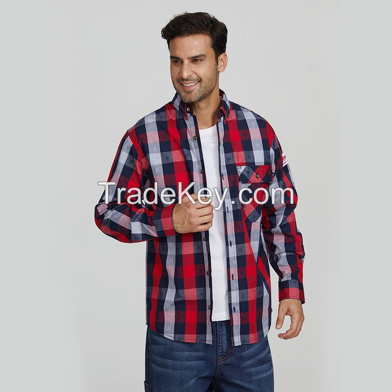 Wholesale Mens Flame Resistant Welding Shirt For Industry Workwear
