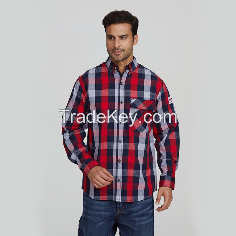 Wholesale Mens Flame Resistant Welding Shirt For Industry Workwear