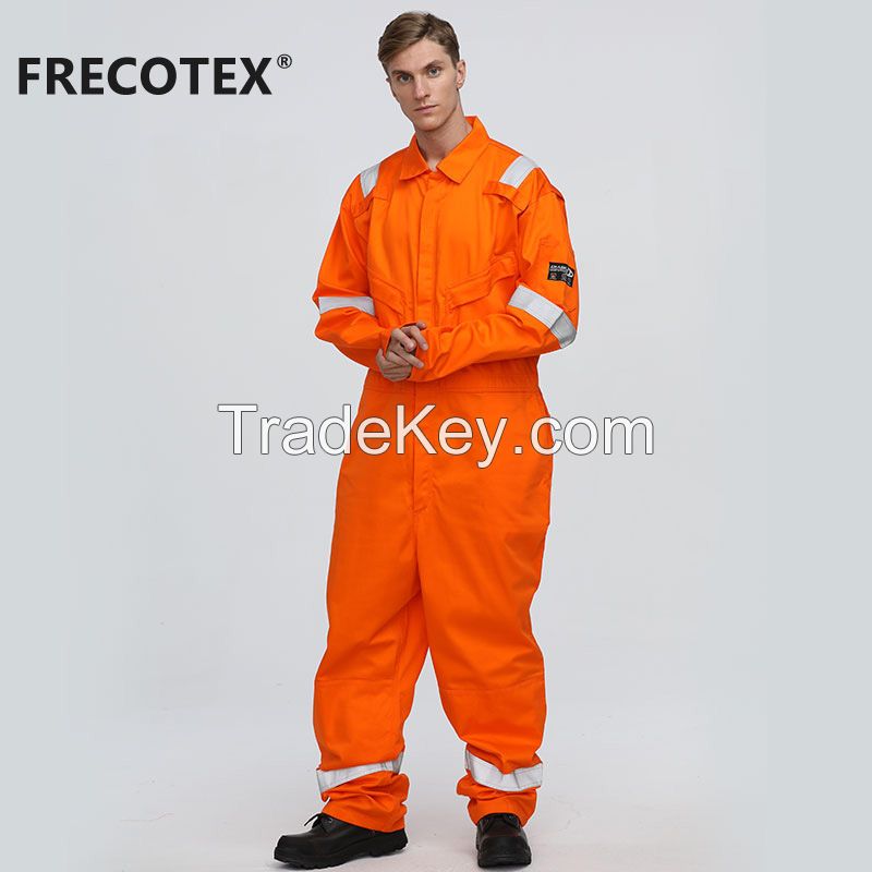 XINKE Custom workwear orange flame retardant safety hi vis coverall working for construction workers