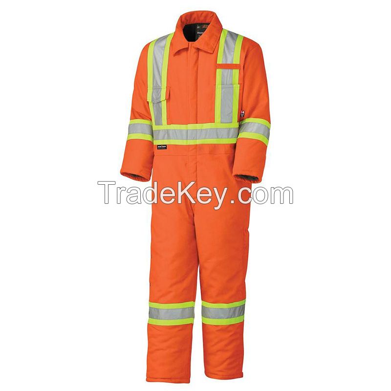 Wholesale suit safety coverall with reflector Fire Retardant fireproof Mechanics FR work suit winter coverall For Men