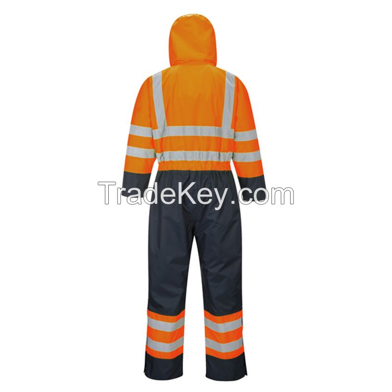wholesale men polyester hi vis winter industrial coverall uniform oil field coverall