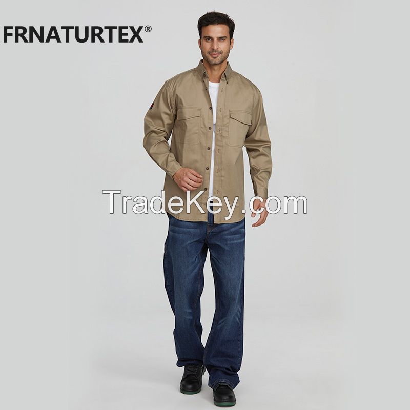 wholesale fr clothing UL shirt flame resistant uniforms work construction industrial fireproof workwear