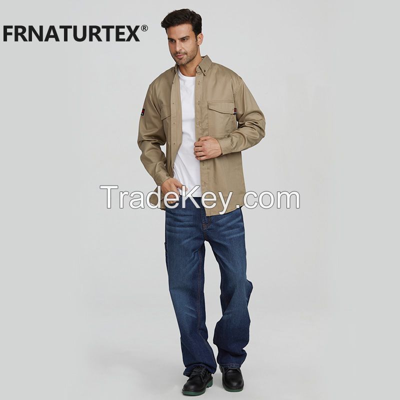 wholesale fr clothing UL shirt flame resistant uniforms work construction industrial fireproof workwear