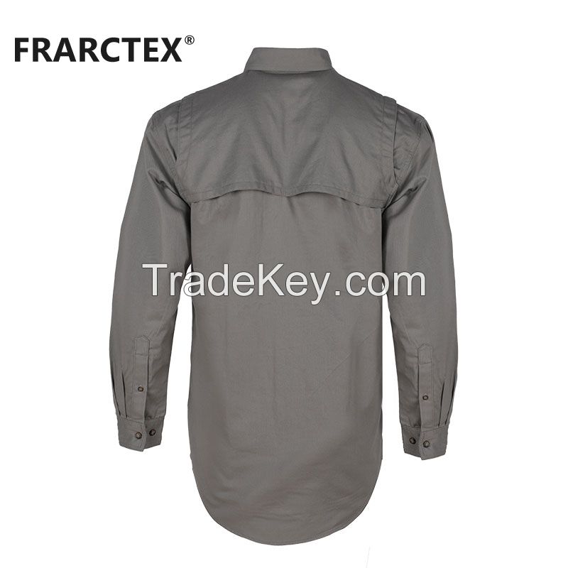 Wholesale custom high visibility long sleeve hi vis reflective construction safety work shirt
