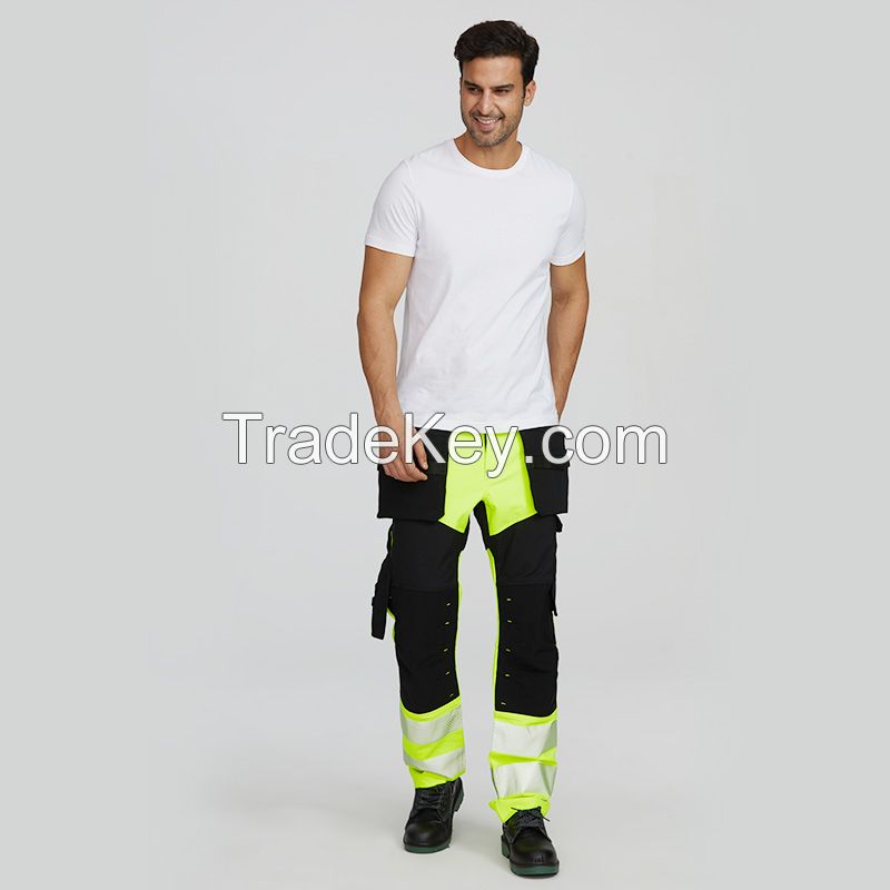 Wholesale Men Safety Construction Work Wear Full stretch craft Pants