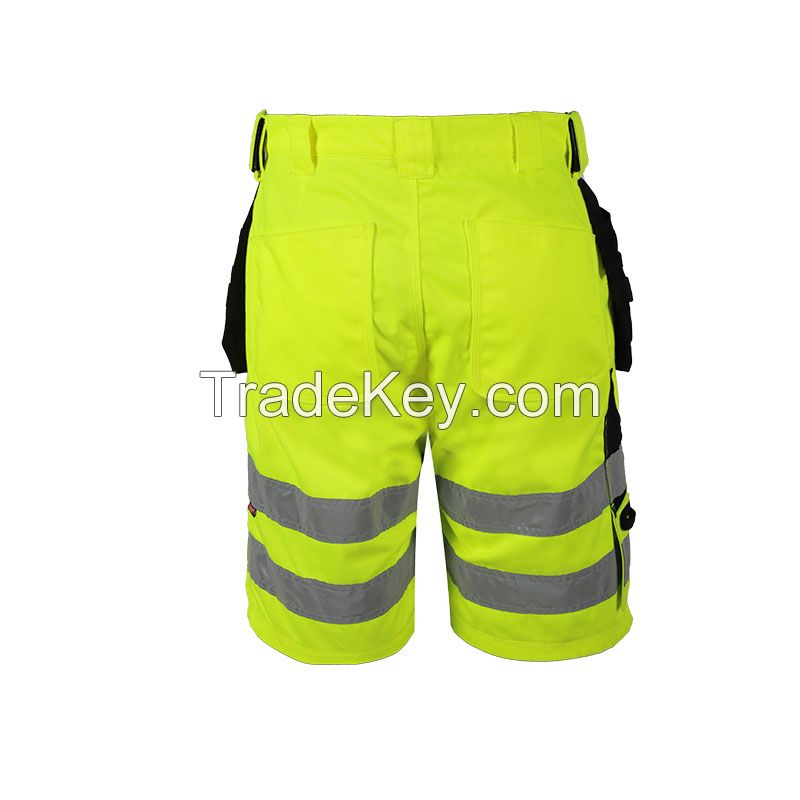 mens work wear safety cargo short pants