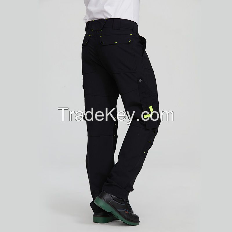 Customized black fr fire retardant work pants for adults