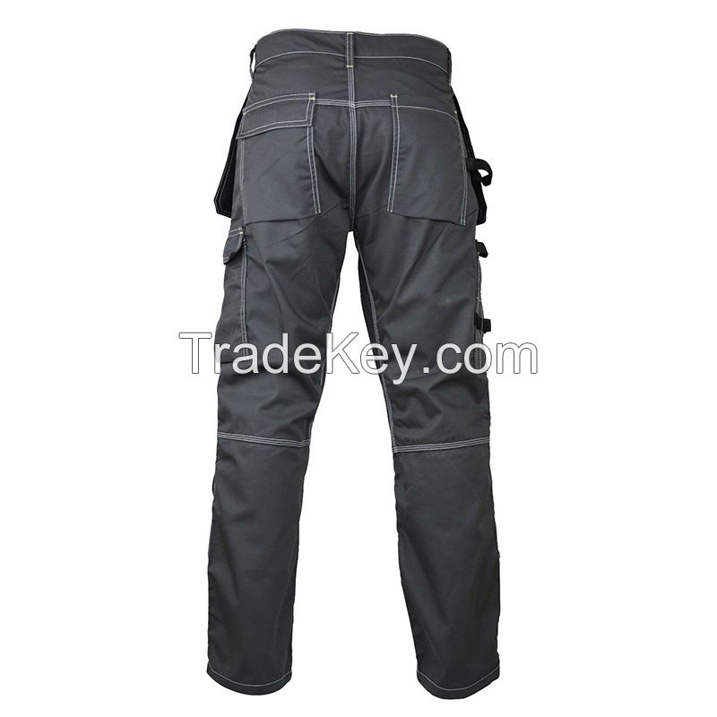 mens cotton 6 pocket black cargo work pants