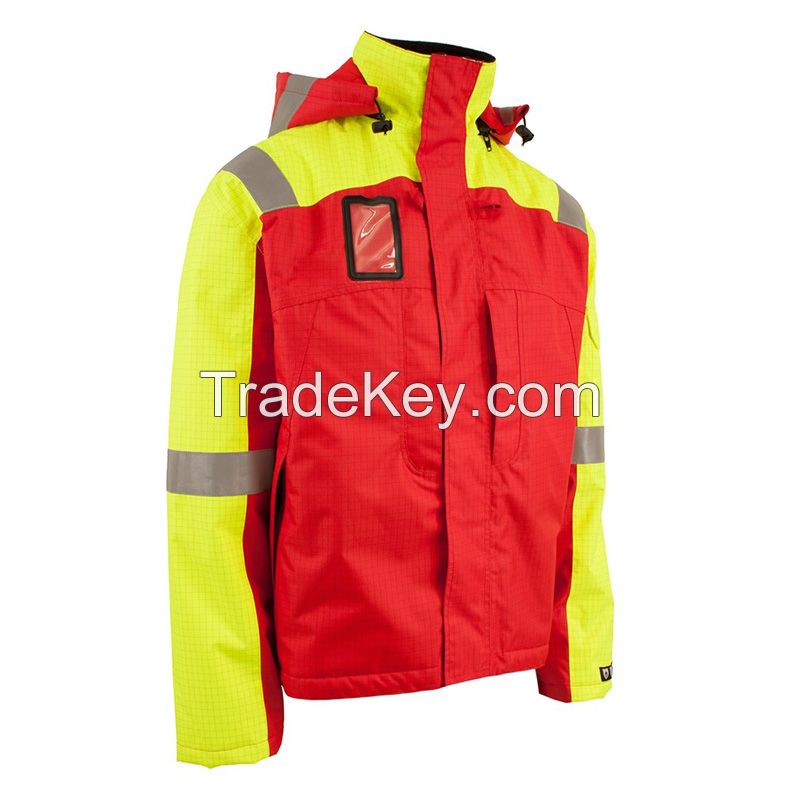 Wholesale Xinke Protective flame retardant  jacket fire proof work clothing reflective safety  winter jacket for men