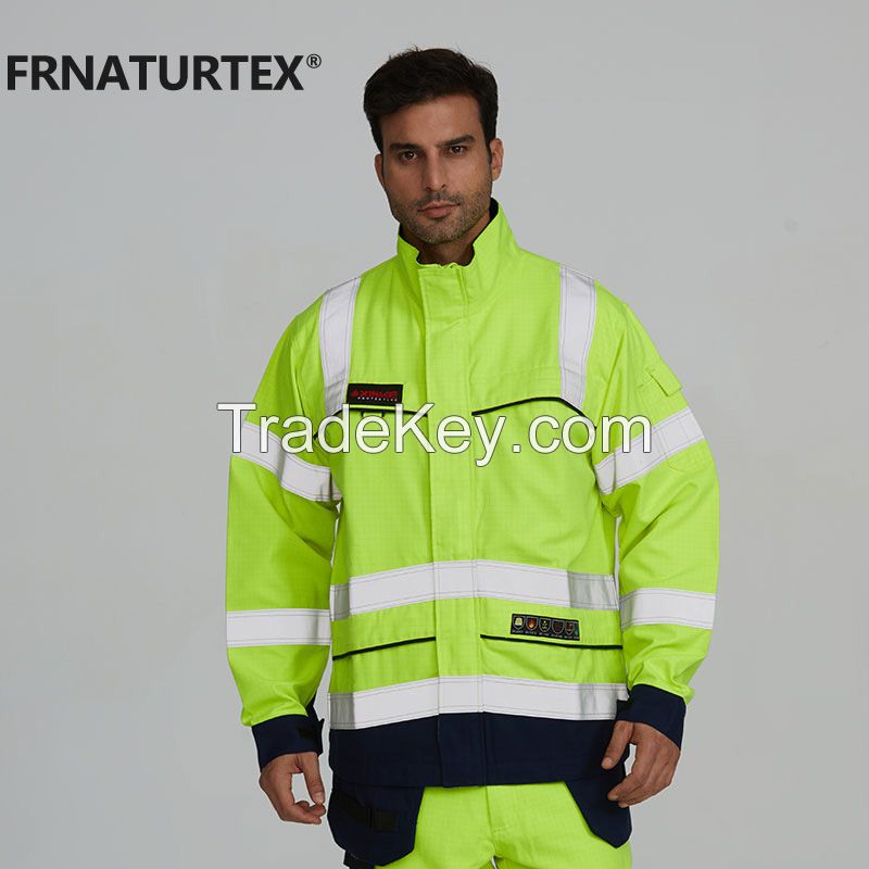 Wholesale Fire Safety Workwear Jacket Fire Resistant Mining Coat For Mining Industry