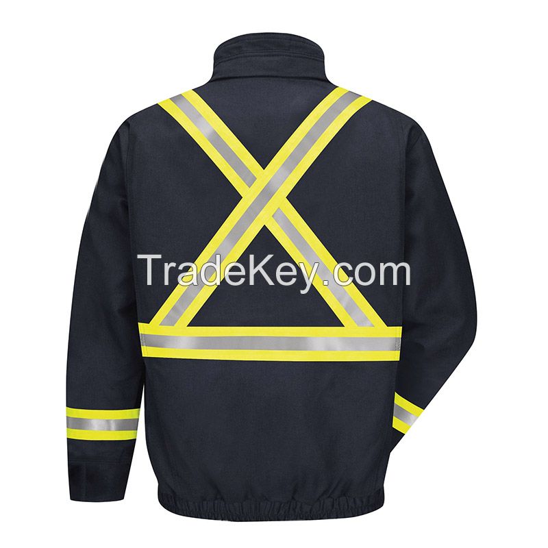 Mens Cotton Safety Work Clothes Jacket