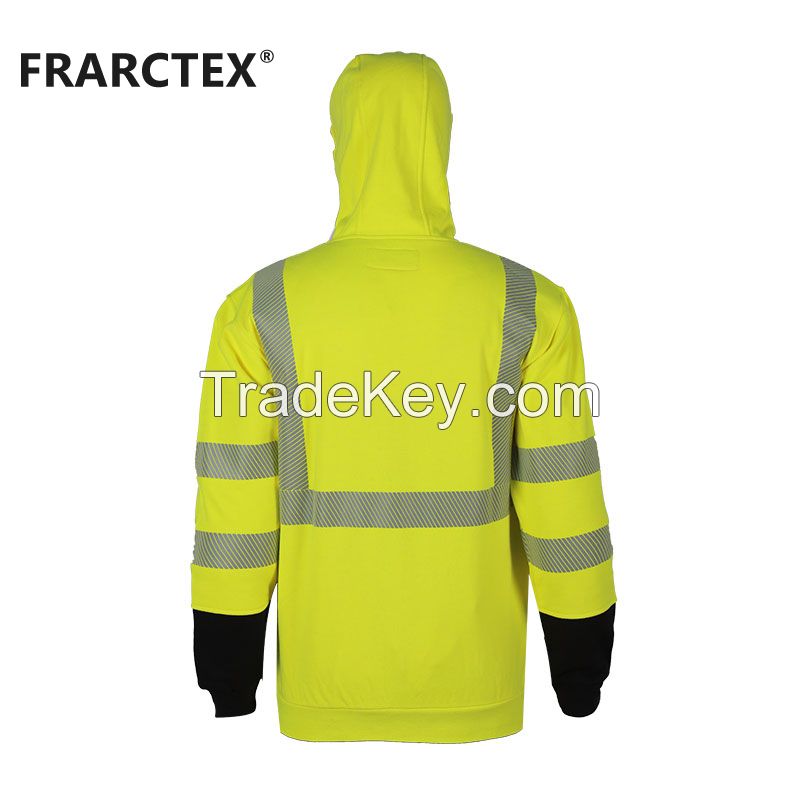 Custom  fr insulated winter safety oil and gas workwear work jacket work wear with reflective tapes