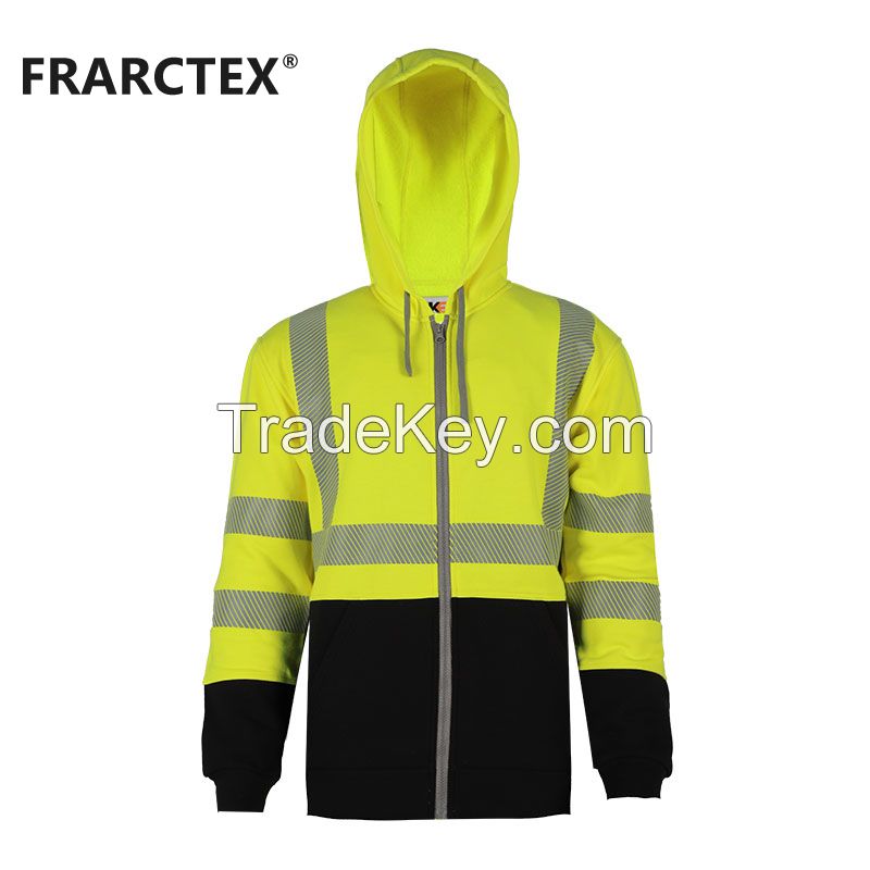 HV Yellow Pullover FR Fire Resistant Clothes Hoodie