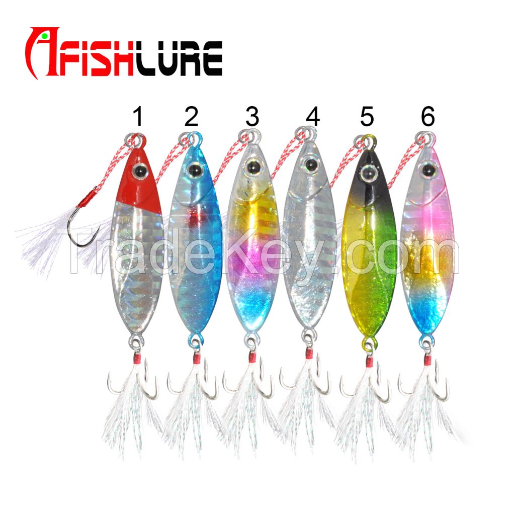 Metal Jig Fishing Lure with Hooks