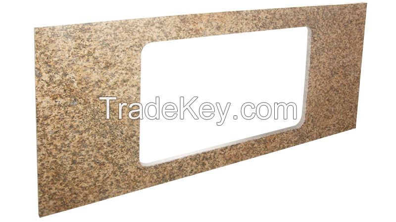 Factory Wholesale Tiger Yellow Granite Stone Kitchen Vanity Counter Top